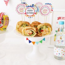 이베이비랜드 레인보우 떡트레이 3p + 리본 3p 세트, 1세트