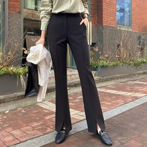 시크폭스 여성용 앞트임 부츠컷 슬랙스 기본기장