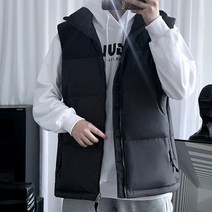 남성용 모스틴 오버핏 패딩 조끼 FC-2210647
