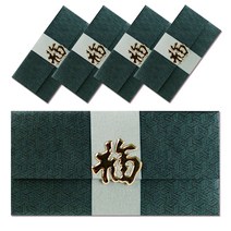 영원 S5 복 금장 장식 용돈봉투, 청록색, 5개
