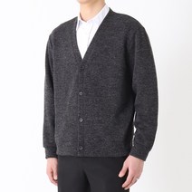 지지블랙 남성용 로윈 데일리 브이넥 니트 가디건