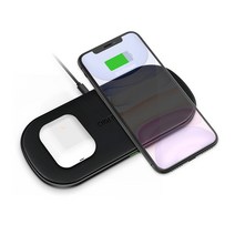 초텍 5코일 듀얼 멀티파워 무선충전 패드 프로 T535-S, 블랙, 1개