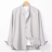 레이먼 남성용 푸스 오버핏 헨리넥 셔츠