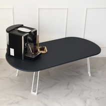 트리팜 PET 무광 오브제 타원형 접이식테이블 특대형 1200, 인디고블루