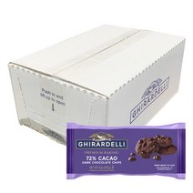 기라델리 72% 카카오 다크초콜릿 칩, 1개, 3396g