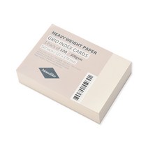 모노라이크 컬러 그리드 인덱스카드 127 x 178 mm 100매, IVORY, 1개