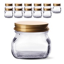 미르코리아 유리병 사각K 골드, 12개, 400ml