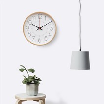 우드로하우스 무소음 벽시계 250 KARA-2507, 화이트숫자