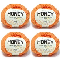 니뜨 허니 뜨개실 45g x 4p, 132 귤색