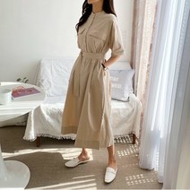 후니네 레어드 빅사이즈 임산부 롱 원피스