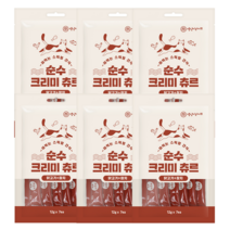 댕냥이라이프 고양이 순수 크리미 츄르 짜먹는 스틱형 간식 12g x 7p, 닭고기 + 참치 혼합맛, 6개