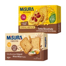 미주라 토스트 비스켓 320g + 멀티그레인 곡물비스켓 320g, 1세트