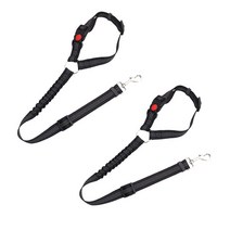 뽀마 반려동물 자동차 안전 벨트 2p, 블랙