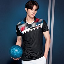 패기앤코 남성용 기능성 그래픽 반팔 카라 티셔츠 ST-1574