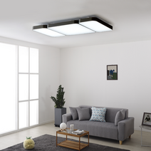 삼성칩 LED 심플 거실등 120W M121, 블랙