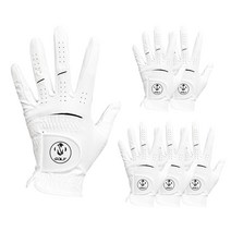 맥시브 일반형 극세사 골프장갑 6p, 화이트