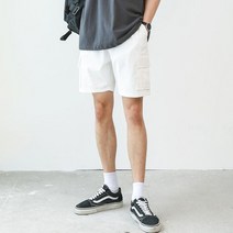 맨타임 남성용 CLE 카고 밴딩 하프팬츠