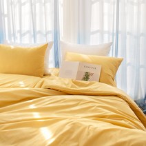 그래이불 고밀도 수피마 코튼 100수 부드러운 간절기 여름 호텔 알러지 차렵이불 + 베개커버 2p + 패드 Q