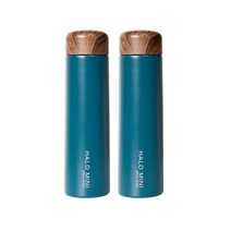 라임올리브 할로 보온보냉 텀블러 2p, 블루, 250ml