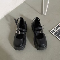 여성용 더블스트랩 플랫폼 단화 GH14_RD_1843