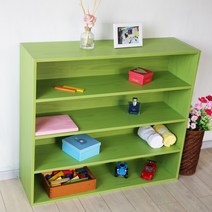 양지가구 교구 4단 1000 책장, 연두