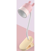 메이크마인 테이블 led 집게 스탠드 토끼, 핑크