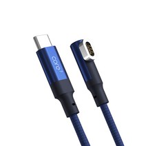 레드빈 마그네틱 코어7 C타입 자석 고속충전케이블 플랫형 100W, 2m, 미드나잇블루(CP-B7NA-200F-MB)