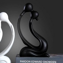 JHCompany 미니멀 커플 실루엣 오브제, 블랙