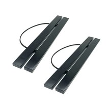 한수오 북유럽 인테리어 우드족자 2세트, 블랙