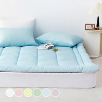 포휴즈 시어서커 리플 토퍼, AQUA BLUE