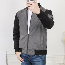 마인플로우 남성용 NF 소매배색 블루종 집업점퍼