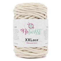 브랜드얀 리트위스트 XX레이스 뜨개실, 5007번 슈가화이트, 65m