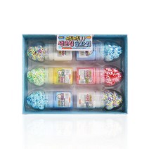 쉐킷쉐킷 폼폼 생크림 슬라임 화이트 2p + 블루 2p + 옐로우 + 레드 세트, 혼합색상