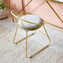 다니카 골드 벨벳 인테리어 체어 HZ-001, 그레이