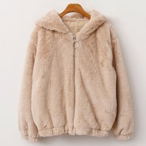 엔비룩 베이글 퍼 후드집업