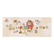 소싱 웜베이비 온열 데스크 마우스 장패드 OK 오케이, 혼합색상, 1매