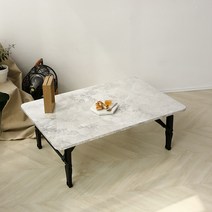 LPM 오브제 쌍다리 심플 접이식테이블 900 x 600 mm, 툰드라그레이