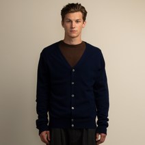 퓨어캐시미어뉴욕 남성용 브이넥 가디건