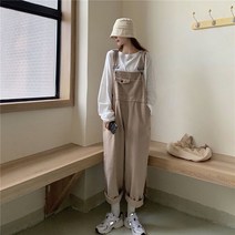 MA 캐주얼 포켓 루즈핏 멜빵바지