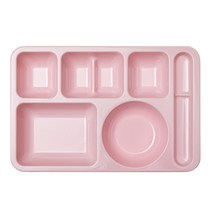 식판의고수 미니 한식 식판, 피치핑크