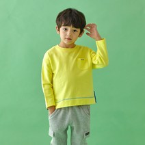 올리반 남아용 포인트 배색 티셔츠