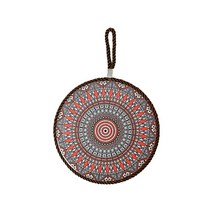 코쿼드 손잡이 원형 도자기 타일 냄비받침대 미니도마 폴란드스타일, B(레드터키, 1개