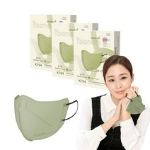 아이바나리 에어 황사 방역용 마스크 중소형 KF94, OLIVE KHAKI, 3개, 10개입