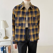 슈가펀 여성용 레디모 기모 체크 셔츠