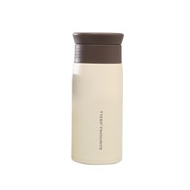 TYESO 진공단열 머그보틀 텀블러, 화이트, 350ml