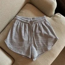여성용 씨밀레 캐주얼 와이드 숏 팬츠