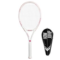 VWY 비비드컬러 탄소 초경량 테니스 라켓   전용백 세트 W-5099, 화이트핑크