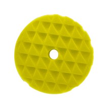 차량용 블랙 다이아몬드 폼 패드 100mm, 옐로우(50)