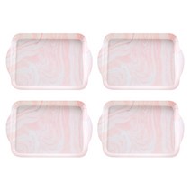 블럭마트 마블트레이 4p, 핑크