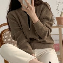 에이와비 여성용 라이니 집업니트